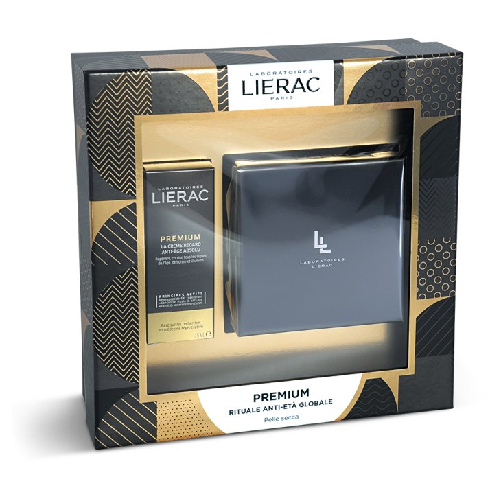 Lierac Cofanetto Premium Voluptueuse - Crema ricca giorno e notte anti-età globale 50 ml + Creme Regard occhi anti-età globale 15 ml