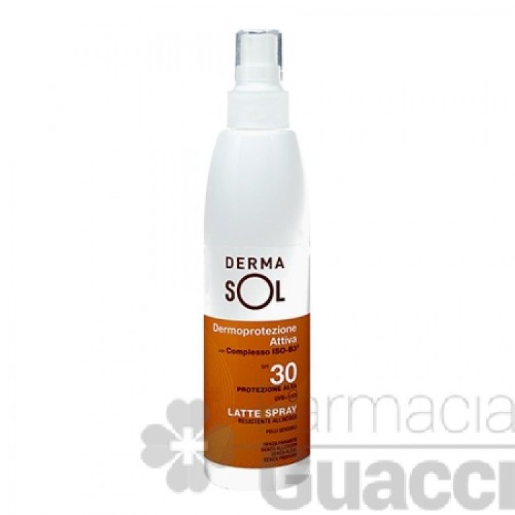 Dermasol Latte Spray SPF 30 Protezione Solare Alta 200 ml 
