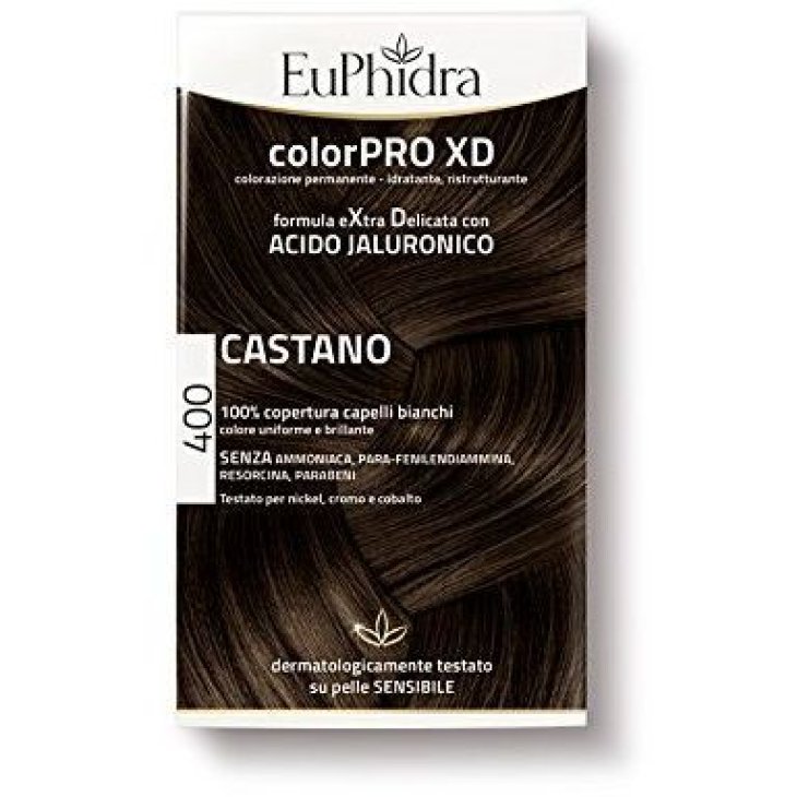 Euphidra ColorPRO XD Colorazione Permanente Tinta Numero 400 - Tinta capelli colore castano 