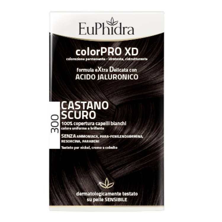 Euphidra ColorPRO XD Colorazione Permanente Tinta Numero 300 - Tinta capelli colore castano scuro