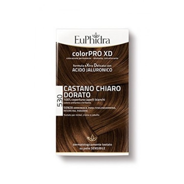 Euphidra ColorPRO XD Colorazione Permanente Tinta Numero 530 - Tinta capelli colore castano chiaro dorato
