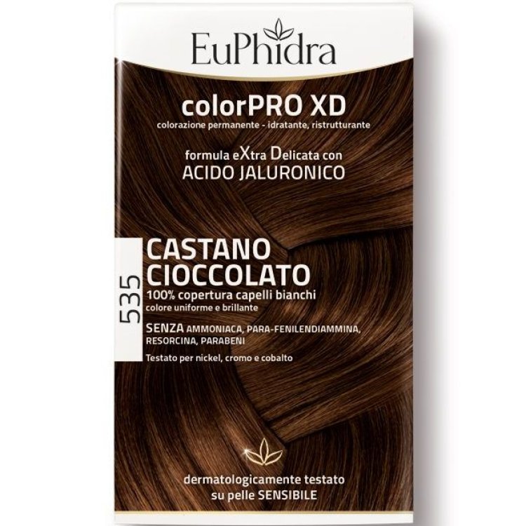 Euphidra ColorPRO XD Colorazione Permanente Tinta Numero 535 - Tinta capelli colore castano cioccolato