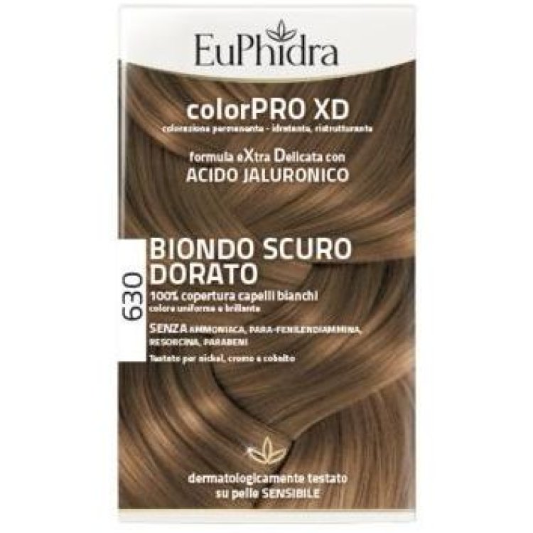 Euphidra ColorPRO XD Colorazione Permanente Tinta Numero 630 - Tinta capelli colore biondo scuro dorato