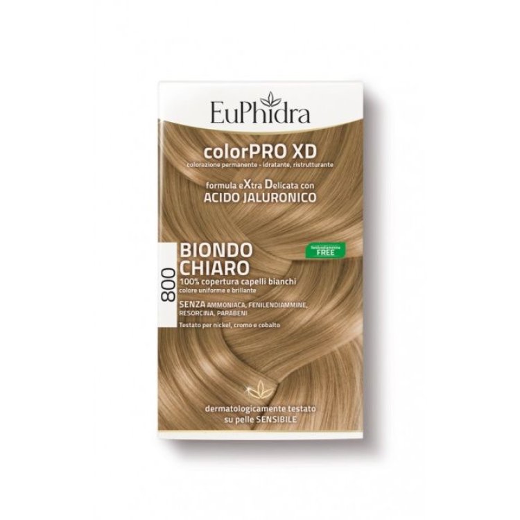 Euphidra ColorPRO XD Colorazione Permanente Tinta Numero 800 - Tinta capelli colore biondo chiaro