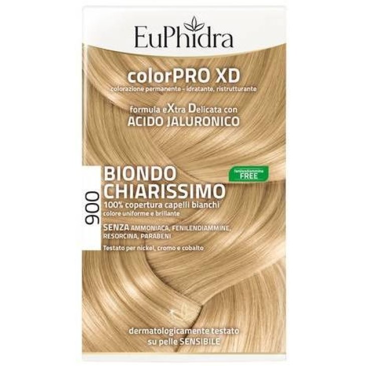 Euphidra ColorPRO XD Colorazione Permanente Tinta Numero 900 - Tinta capelli colore biondo chiarissimo