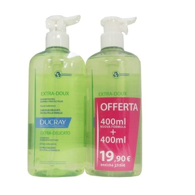 Extra Delicato Shampoo Uso Frequente Confezione Doppia 400 ml + 400 ml