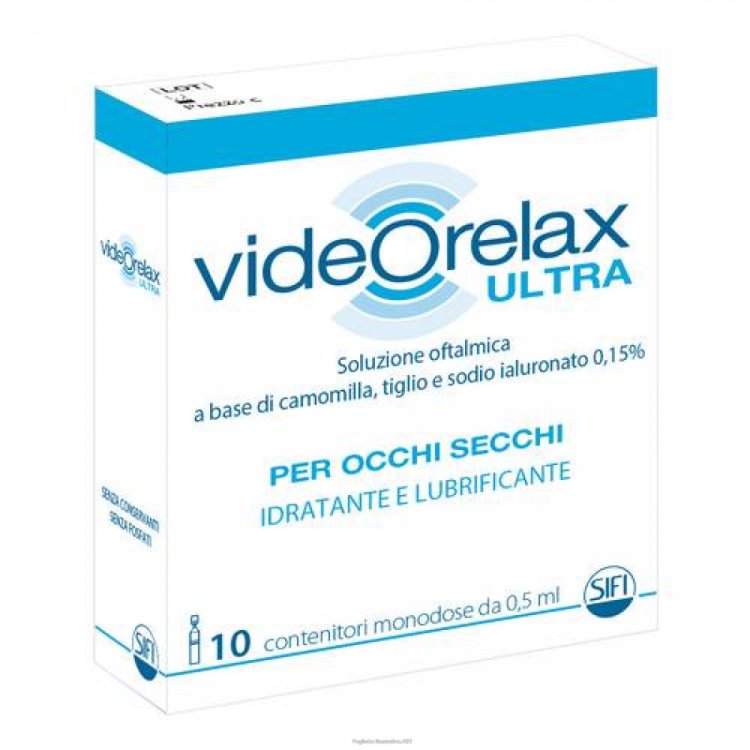 Videorelax Ultra Soluzione Oftalmica 10 Flaconcini Monodose 0,5 ml