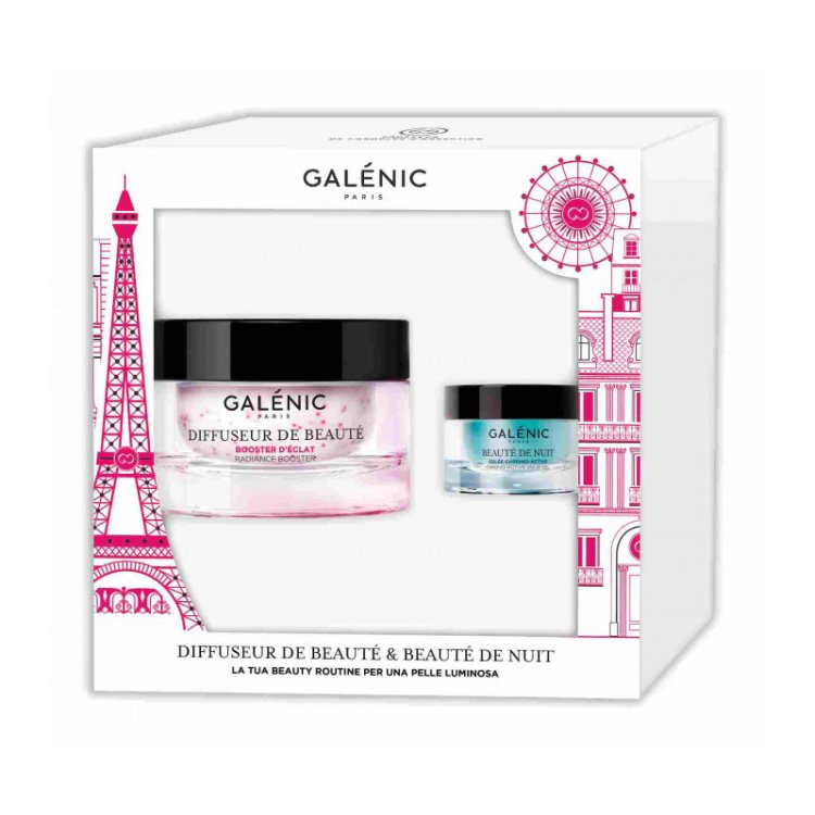 Galenic Cofanetto Diffuseur de Beauté - Potenziatore di luminosità 50 ml + Beauté de Nuit Gel crono - attivo 15 ml