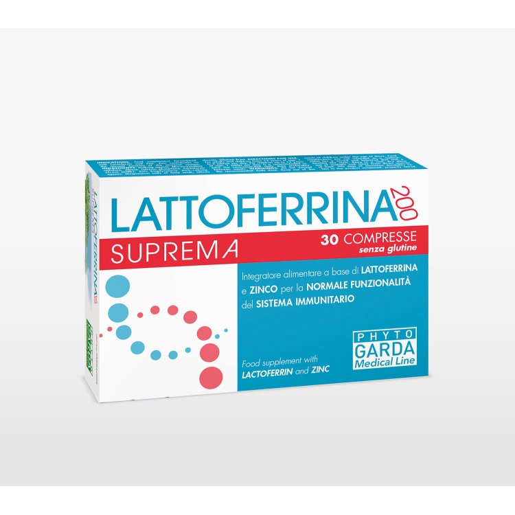 Lattoferrina+ 200 Suprema - Integratore alimentare a base di Lattoferrina - 30 Compresse