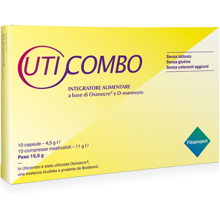 Uticombo - Integratore Alimentare per le vie urinarie - 10 Compresse + 10 Capsule