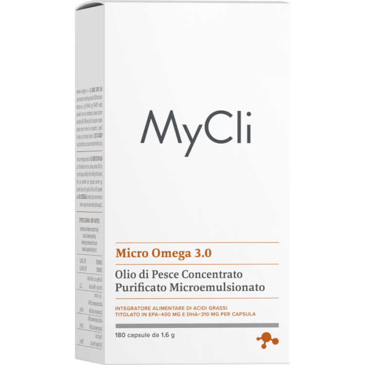 MyCli Omega 3.0 - Integratore per la funzionalità cardiaca - 180 capsule