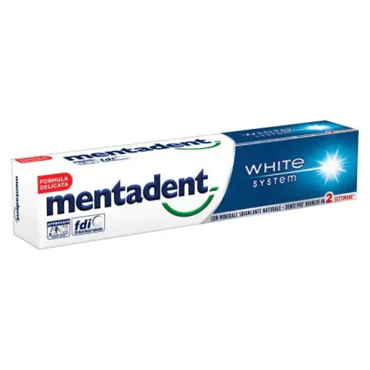 Mentadent Dentifricio White System - Dentifricio sbiancante - 75 ml