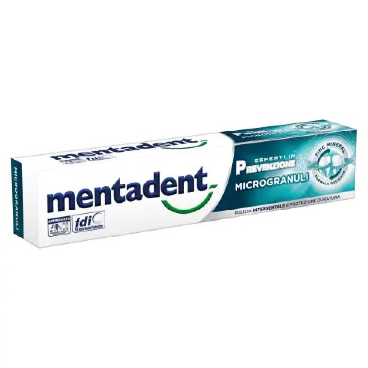 Mentadent Microgranuli Dentifricio - Protezione antiplacca con antibatterico - 75 ml