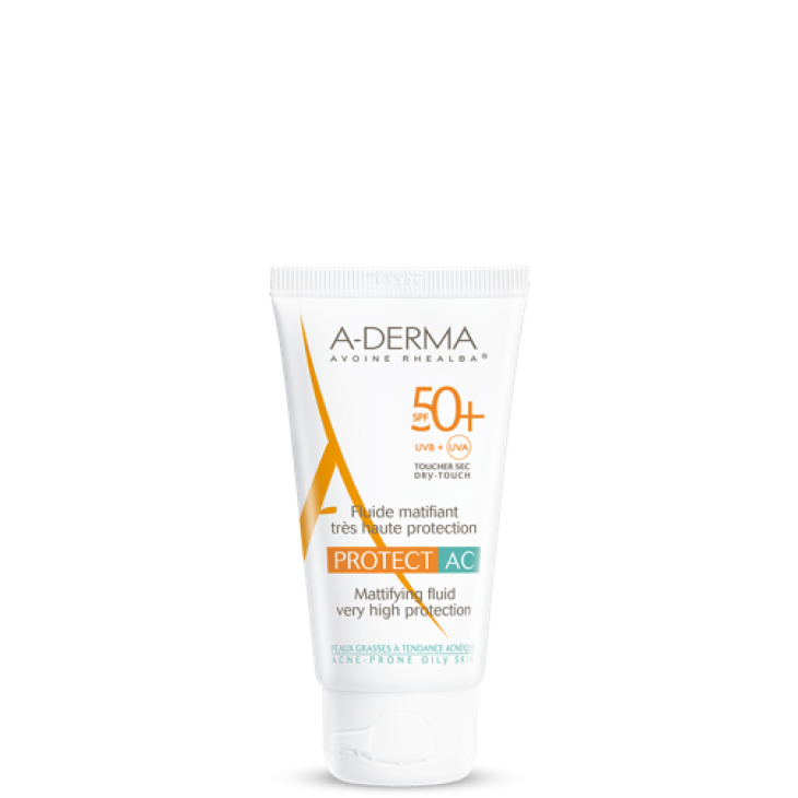 ADERMA Protect AC Fluido Opacizzante SPF 50+ Protezione Solre Molto alta 40 ml