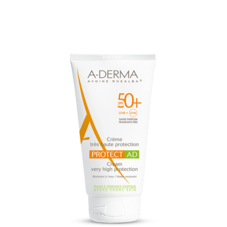 ADERMA Protect AD Crema Pelle Secca a Tendenza Atopica SPF 50+ Protezione Solare Molto Alta 40 ml