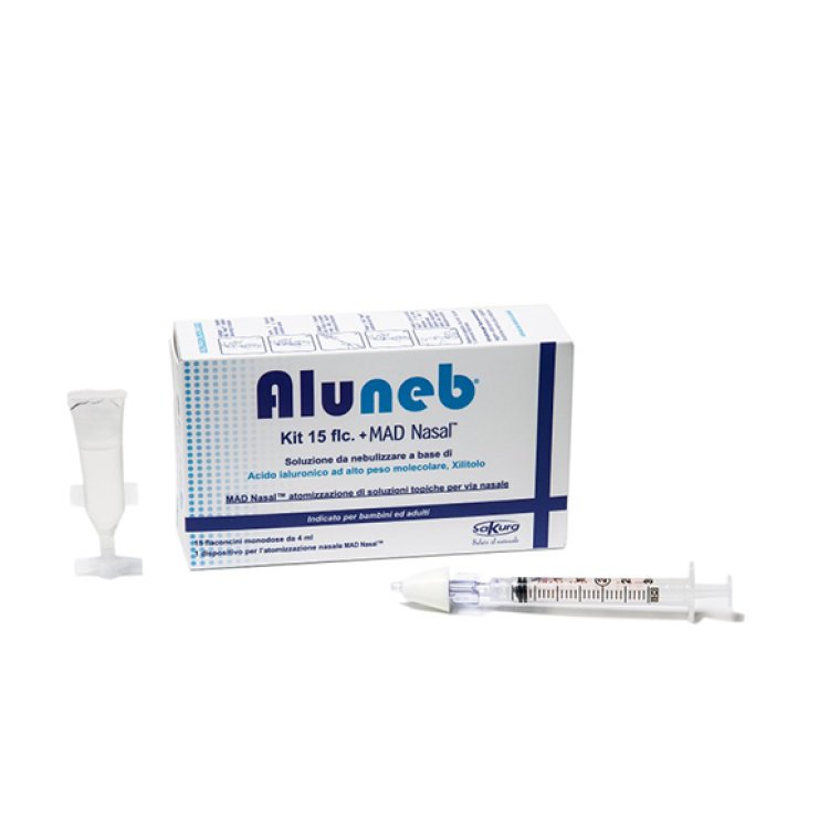 ALUNEB Kit 15 flaconcini 4ml + Atomizzatore MAD Nasal
