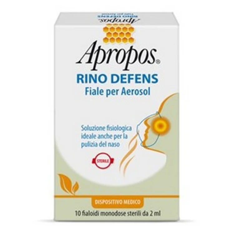Apropos Rino Defens soluzione fisiologica 10 fiale per Aerosol