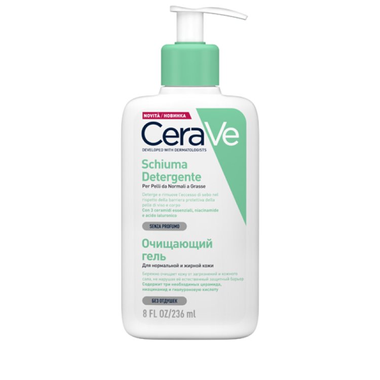 Cerave Schiuma Detergente Viso - Per pelli da normali a grasse - 236 ml