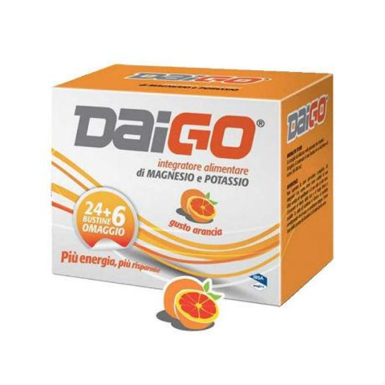 DAIGO Magnesio-Potassio Arancia 24+6 Bustine