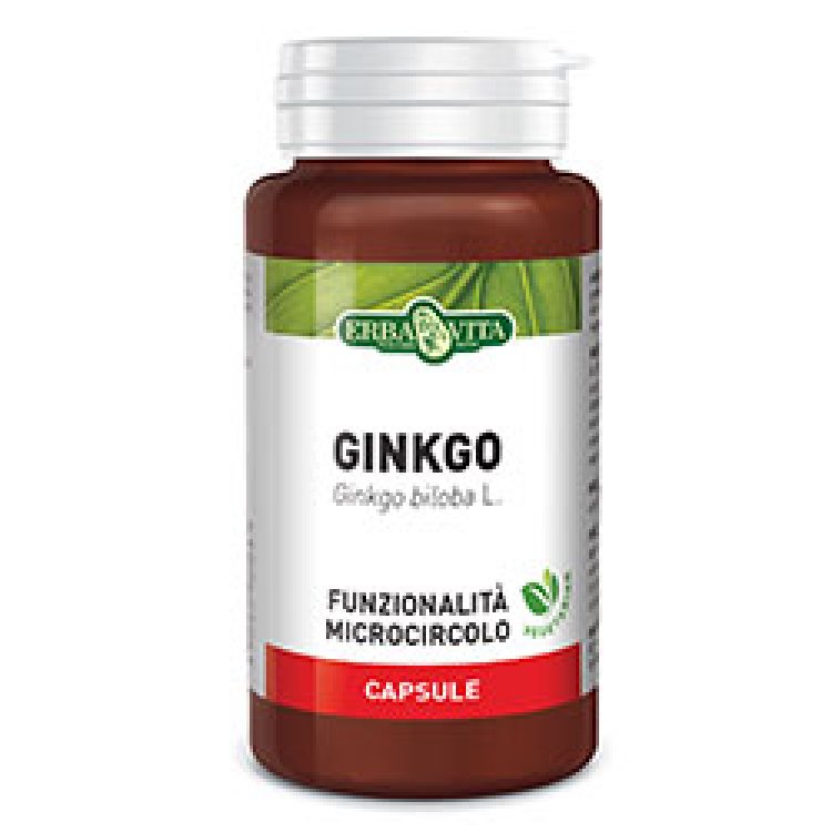 GINKGO BILOBA 60 Capsule Monoplanta 350 mg Integratore Alimentare ErbaVita