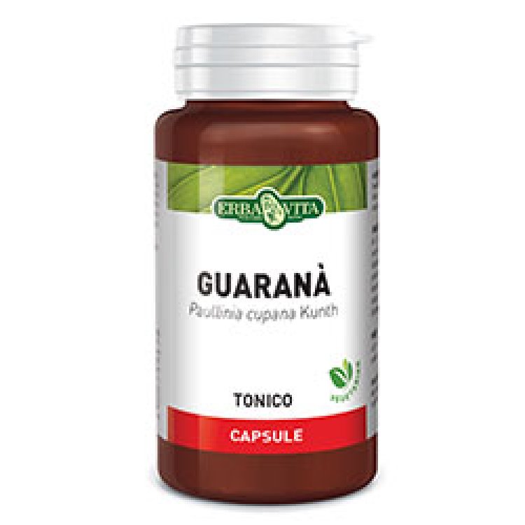 GUARANA' 60 Capsule Monoplanta 500 mg Integratore Alimentare ErbaVita