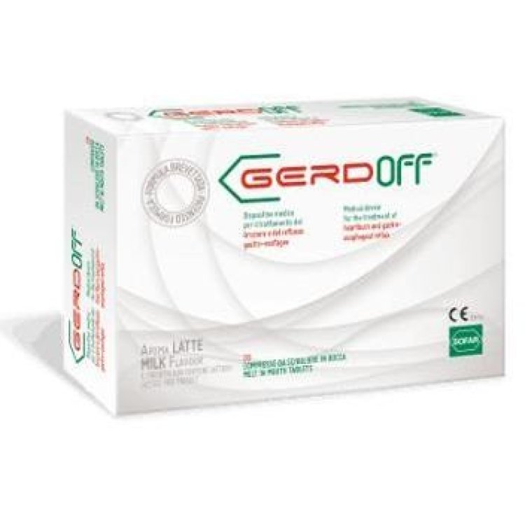 Gerdoff 20 Compresse Masticabili Aroma Latte