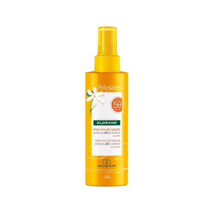 Klorane Polysianes Latte Spray Solare SPF 50 - Protezione Solare Molto Alta - 200 ml Klorane Polysianes Latte Spray Solare SPF 50 - Protezione Solare Molto Alta - 200 ml