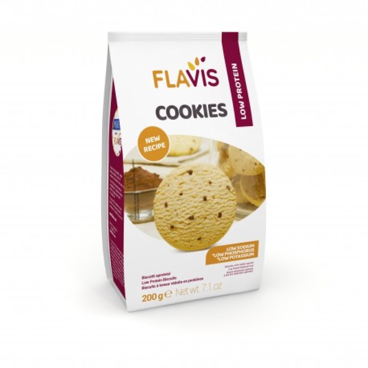Mevalia Flavis Cookies Biscotti Aproteici al Cioccolato 200 g