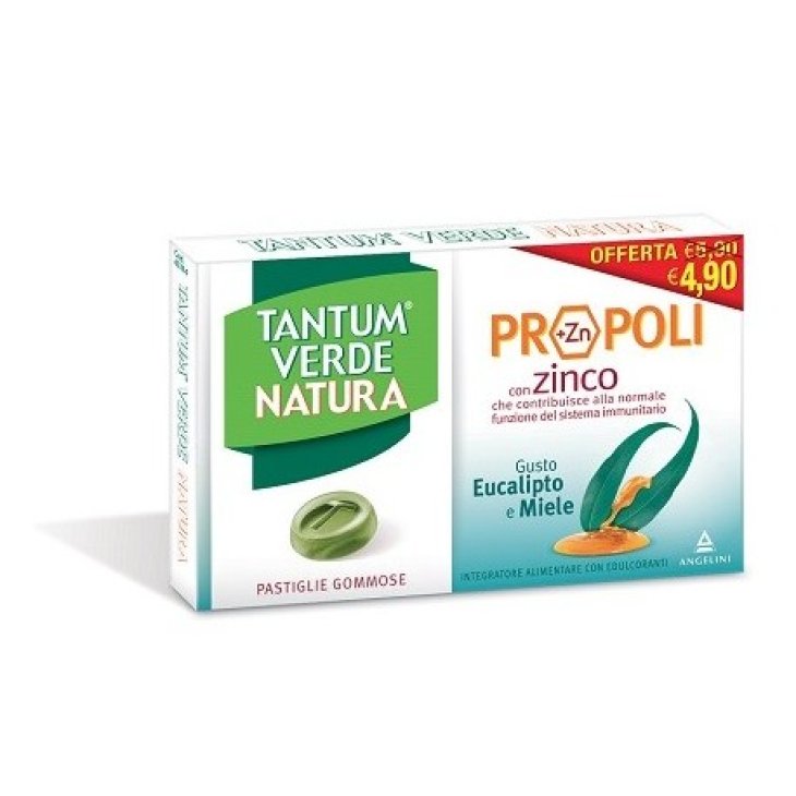 Tantum Verde Natura 15 Pastiglie Gommose Eucalipto e Miele