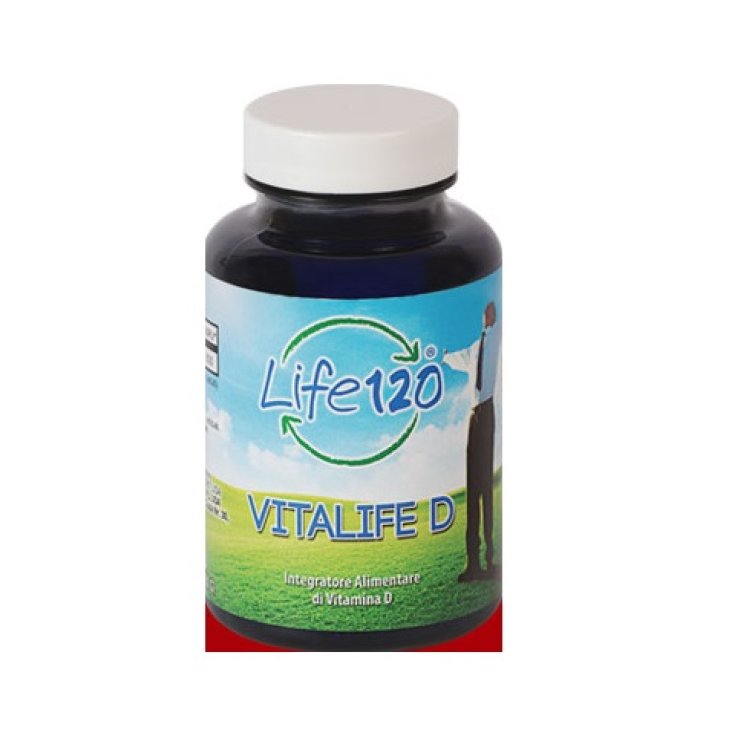 Life 120 Vitalife D Integratore Alimentare di Vitamina D 2000 UI 100 Capsule Softgel