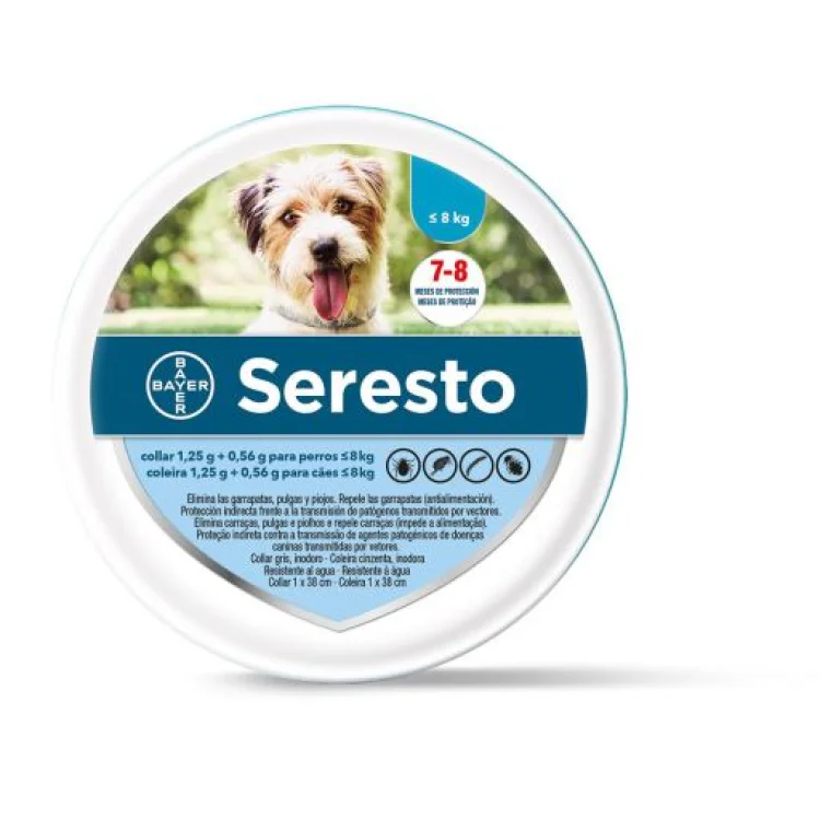 Seresto Collare Antiparassitario per Cani - Adatto per cani fino a 8 Kg