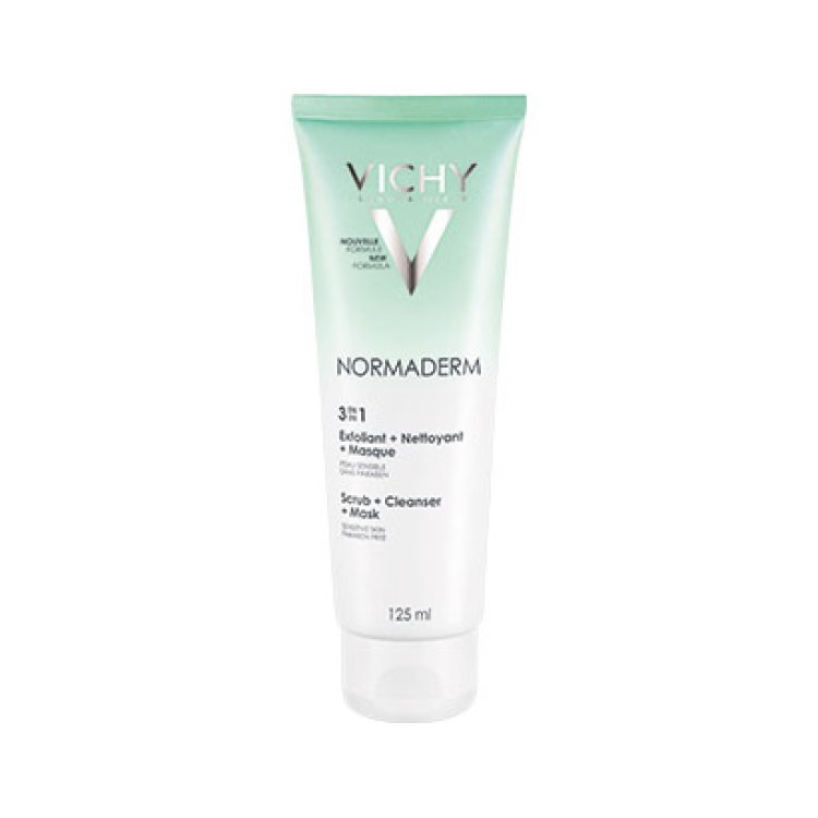 Vichy Normaderm 3 in 1 Cleanser Triactiv Esfoliante + Crema Detergente + Maschera 125 ml
