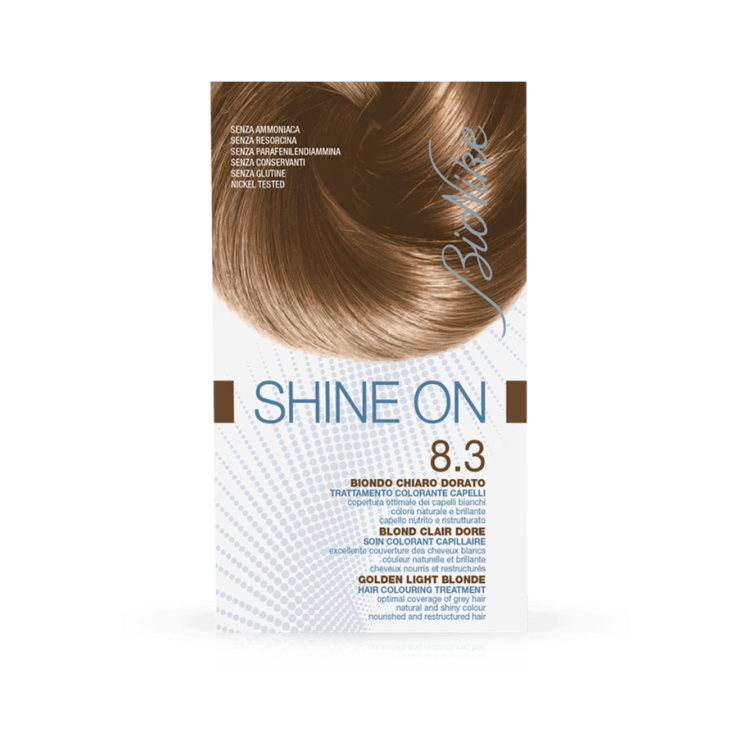 Shine On Tintura Capelli Colore Biondo Chiaro Dorato 8.3