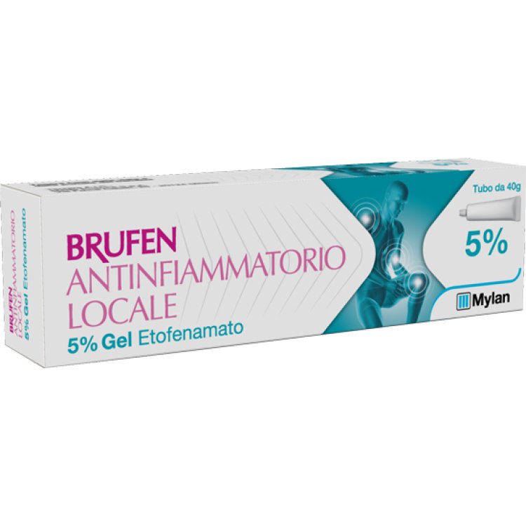 Brufen Gel Antinfiammatorio - Con 5% di Etofenamato per sollievo dal dolore locale - Tubo da 40 g