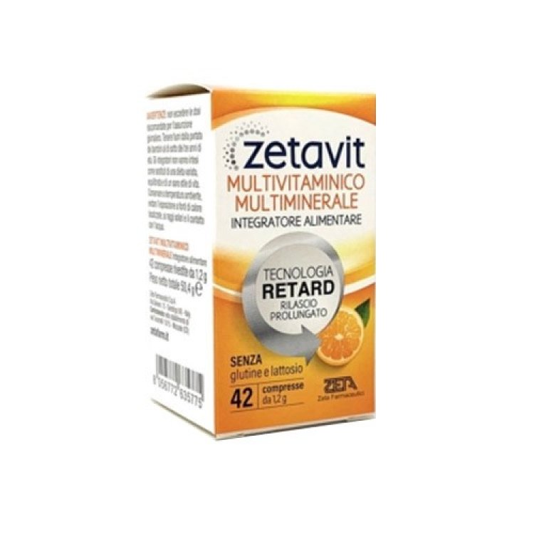 Zetavit Multivitaminico Multiminerale - Integratore alimentare a base di vitamine e minerali - 42 compresse