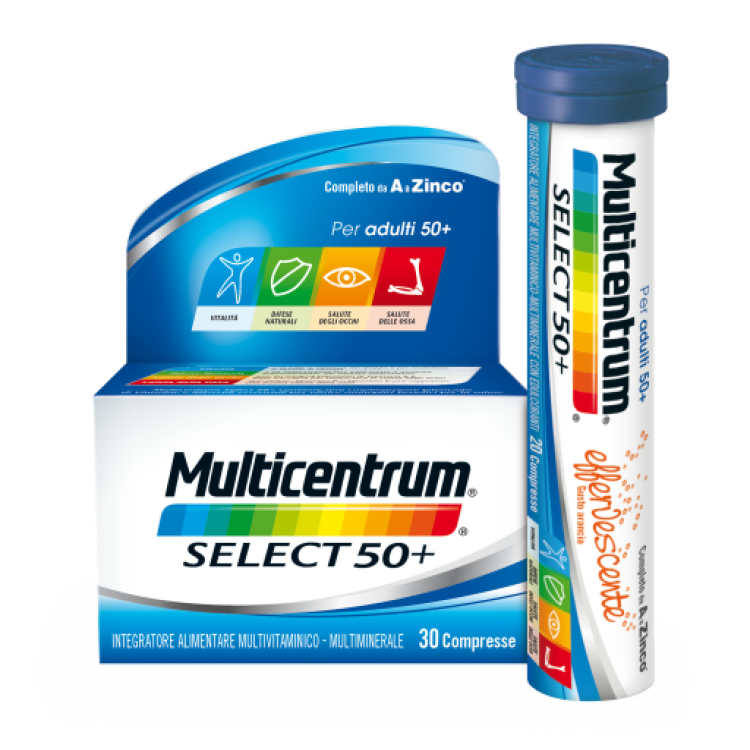 Multicentrum Select 50+ - Integratore multivitaminico e multiminerale - 30 compresse - Promo