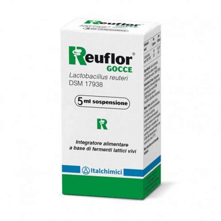 Reuflor Gocce - Integratore per l'equilibrio della flora intestinale - 5 ml