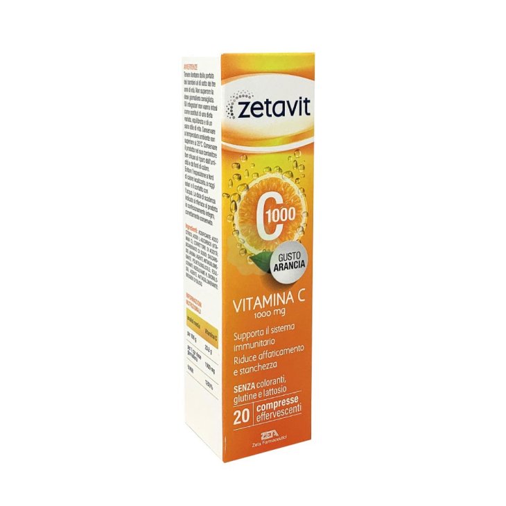 Zetavit C1000  - Integratore alimentare per il sistema immunitario - 20 Compresse Effervescenti