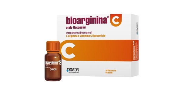 Bioarginina Orale con Vitamina C - 20 Flaconcini