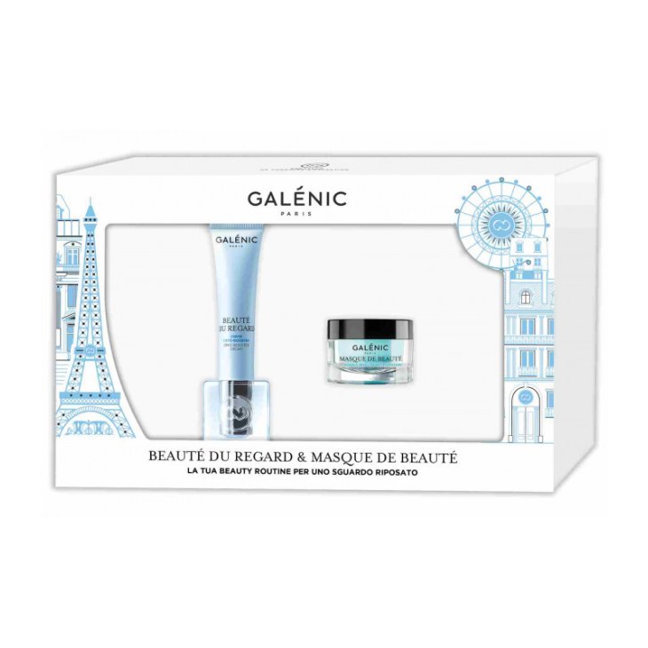 Galenic Cofanetto Beauté du Regard - Crema contorno occhi cryo-booster 15 ml + Maschera idratante equilibrante 15 ml
