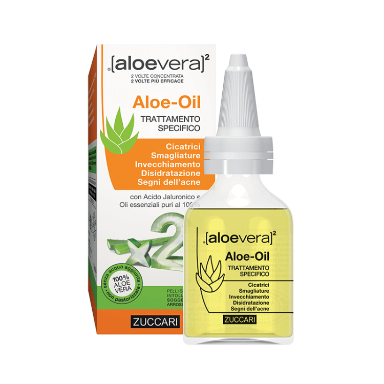 Aloevera 2 Aloe Oil - Trattamento di cicatrici, smagliature e segni dell'acne - 50 ml