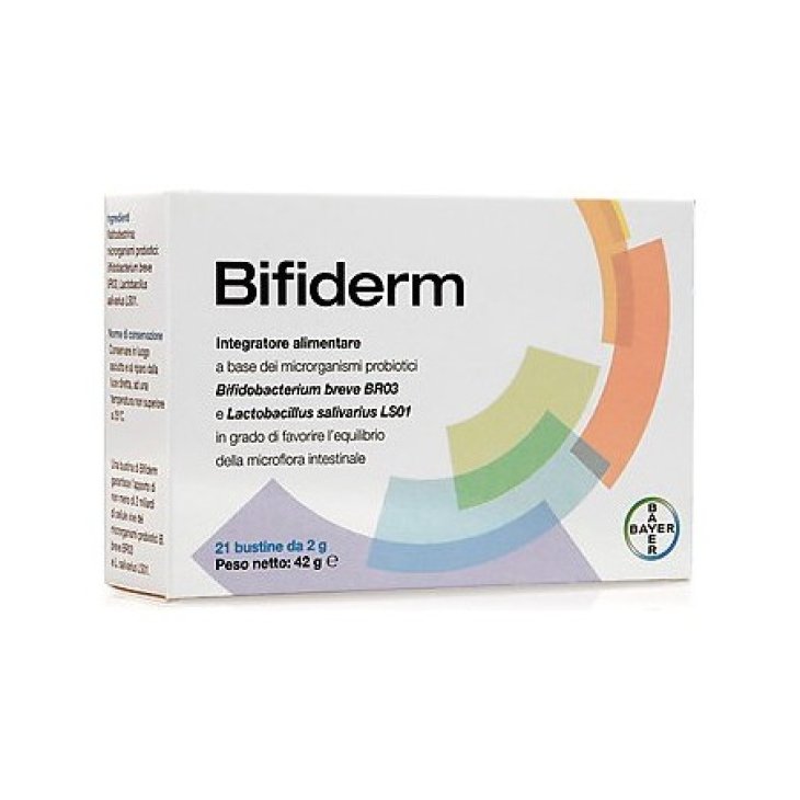 Bifiderm - Integratore per l'equilibrio della flora batterica intestinale - 21 bustine
