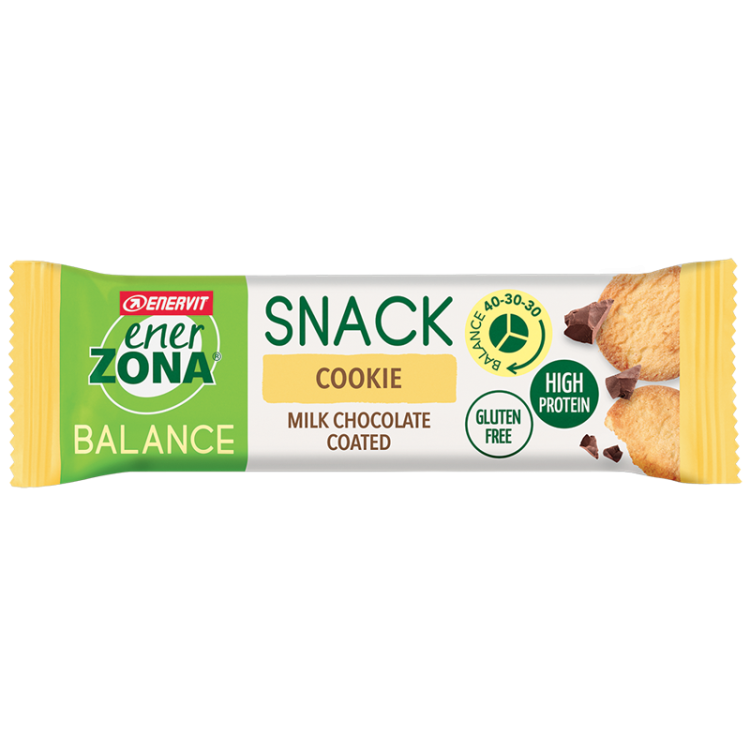 EnerZona Balance Snack Cookie - Barretta ricca di proteine e fibre - Gusto cookie - 33 g