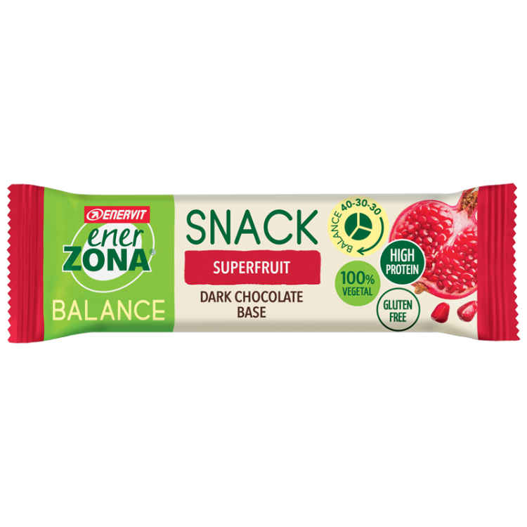 EnerZona Balance Snack Superfruit - Barretta ricca di proteine e fibre - Gusto superfruit - 25 g