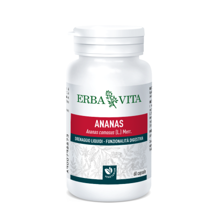 Erba Vita Ananas - Integratore alimentare drenante - 60 capsule
