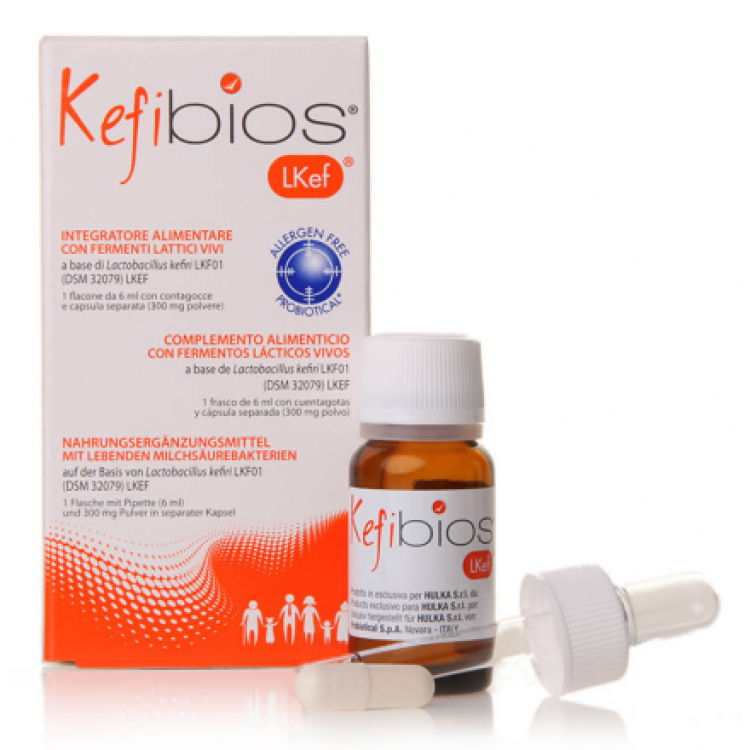Kefibios - Integratore per l'equilibrio della flora batterica intestinale - Gocce - 6 ml