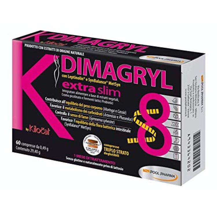 Kilocal K Dimagryl Extra Slim - Integratore per il controllo del peso corporeo - 60 compresse