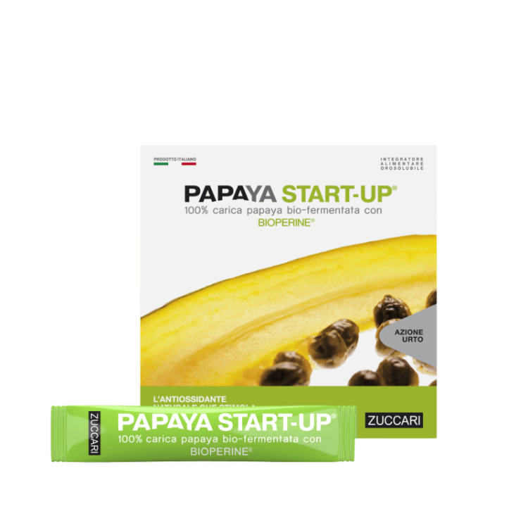 Papaya Start-Up - Integratore alimentare antiossidante ed energizzante - 10 bustine orosolubili