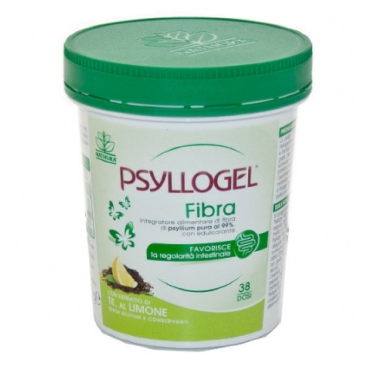 Psyllogel Fibra - Integratore per la regolarità intestinale - Gusto Tè al Limone - Vaso da 170 g