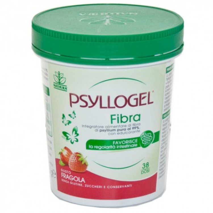 Psyllogel Fibra - Integratore per la regolarità intestinale - Gusto Fragola - Vaso da 170 g